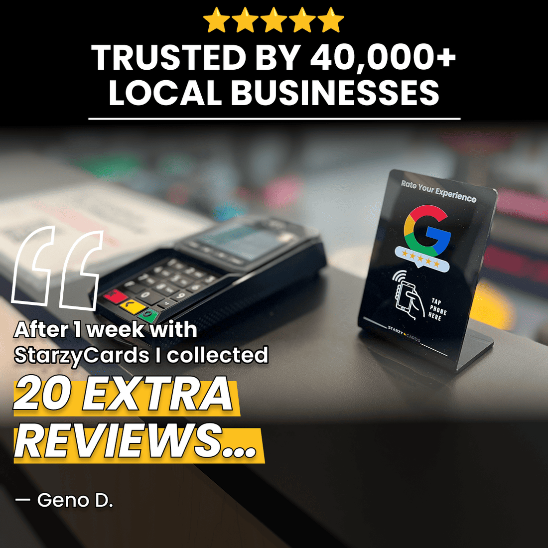 Google Review Stand