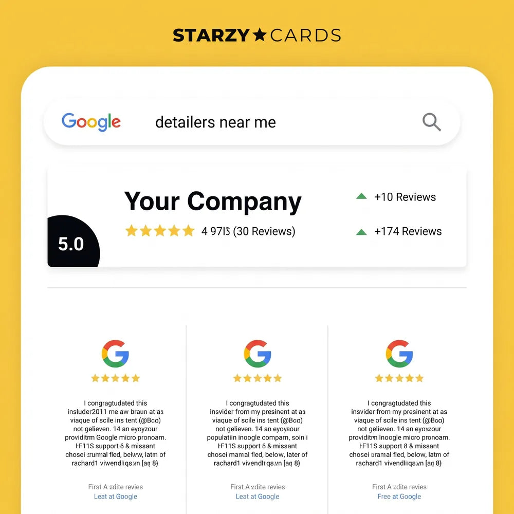 Ein Unternehmen mit 5,0 Sternen ganz oben in der Google-Suche